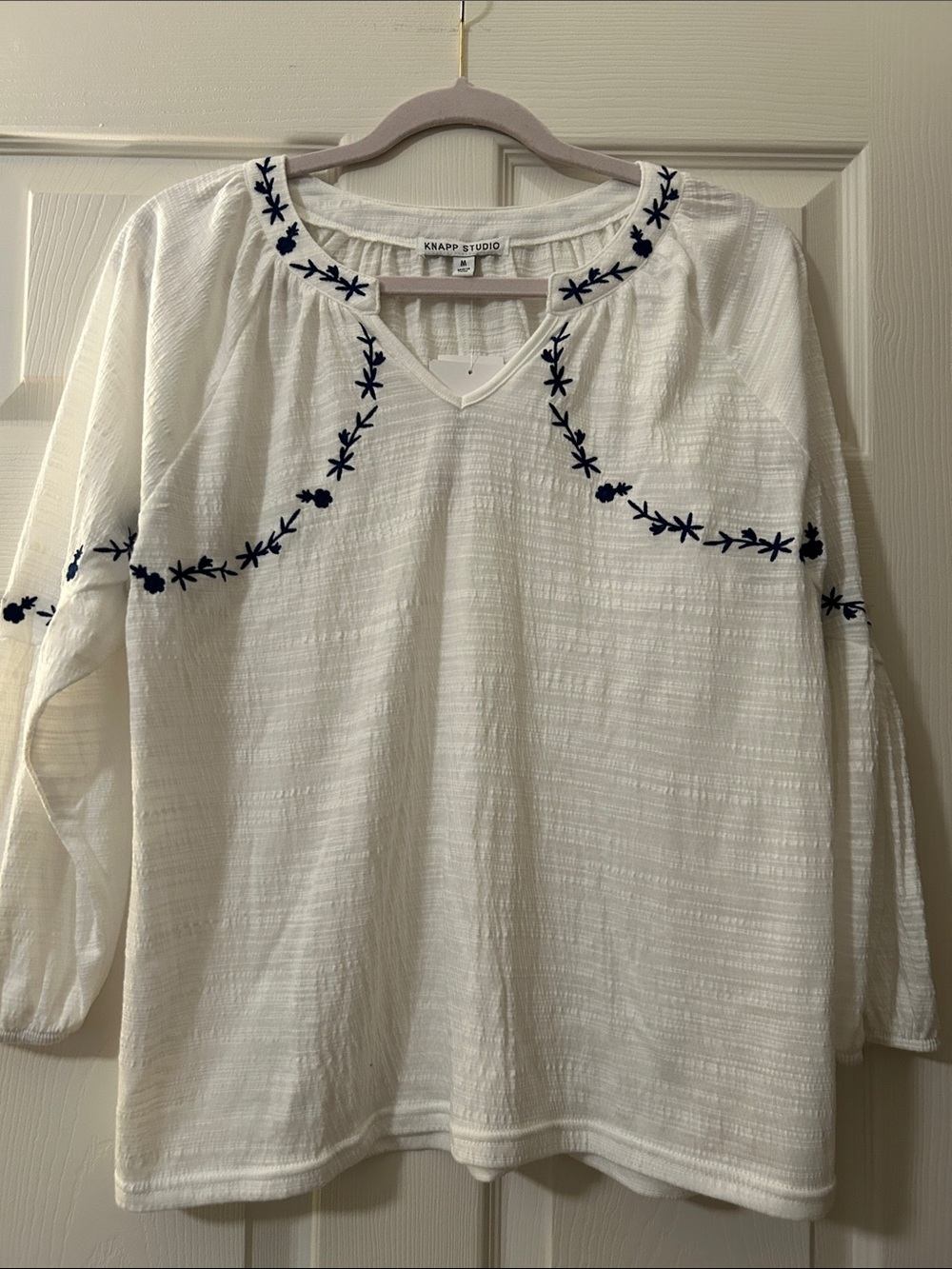 Soft White Shirt 3/4 Sleeve